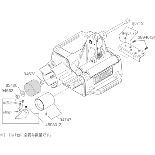 リッジツール ヘックス ナット 1/2-13 F/122J 1個(94662) 目安在庫\u003d○