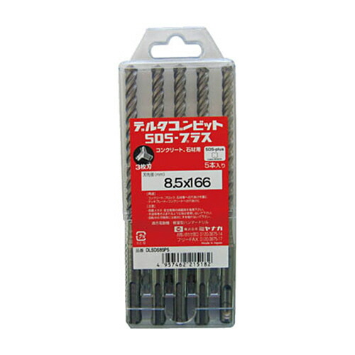 ミヤナガ デルタゴンビットSDSプラス 刃径10.5×116mm 1パック(5本)(DLSDS105P5) 目安在庫\u003d○