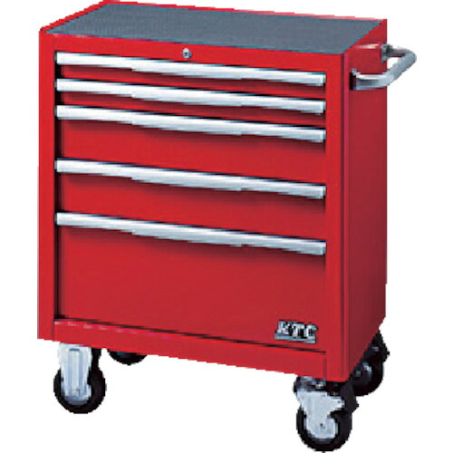 京都機械工具 KTC ローラーキャビネット(5段5引出し)レッド 1台(EKW-1005R) 目安在庫=○|いぃべあー 店