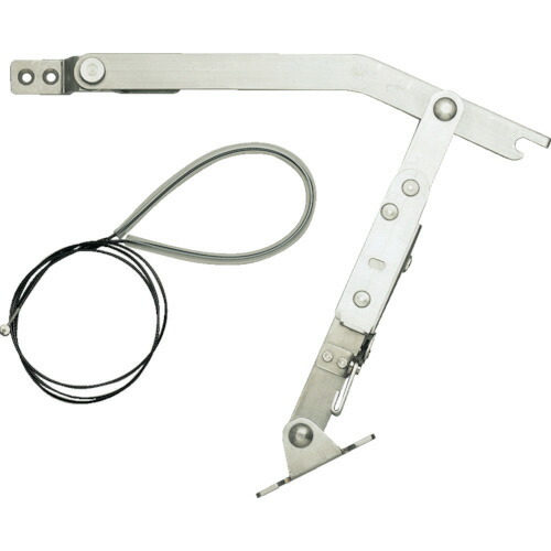 スガツネ工業 ロック付重量扉用ステー 左用ワイヤー付(180-100-203) 1個(YA-2020WL) 目安在庫\u003d○
