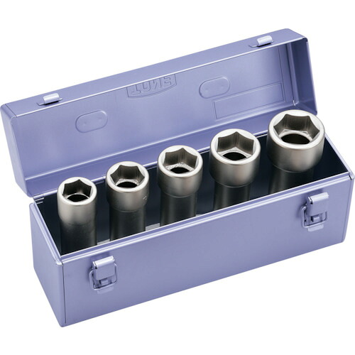 TONE インパクト用超ロングソケット 5点セット(メタルトレーケース仕様) 1セット(NV605LL) 目安在庫\u003d○