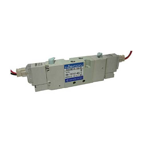 日本精器 4方向電磁弁M5ダブルAC200V7GT 1台(BN7GT47M5CE200) 目安在庫\u003d○