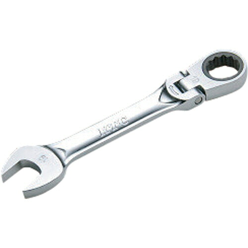 京都機械工具　ＫＴＣ ショートラチェットコンビネーションレンチ(首振りタイプ) 18mm 1本(MSR2S-18F) 目安在庫\u003d○