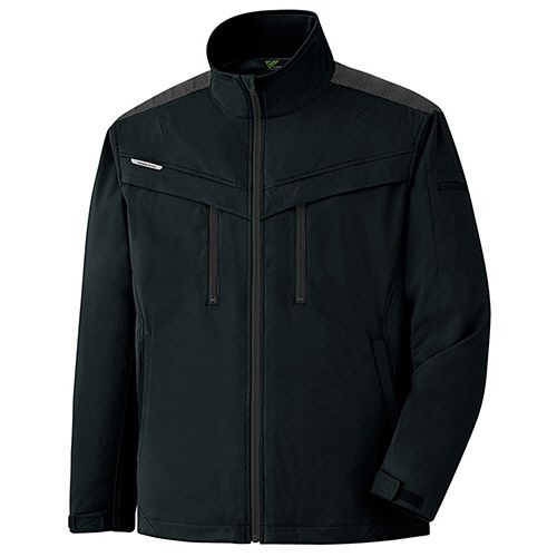 ミドリ安全 防寒作業服 ベルデクセルフレックス ストレッチ防寒ジャンパー VE2009上 ブラック SS 1着(VE2009-UE-SS) 目安在庫\u003d○