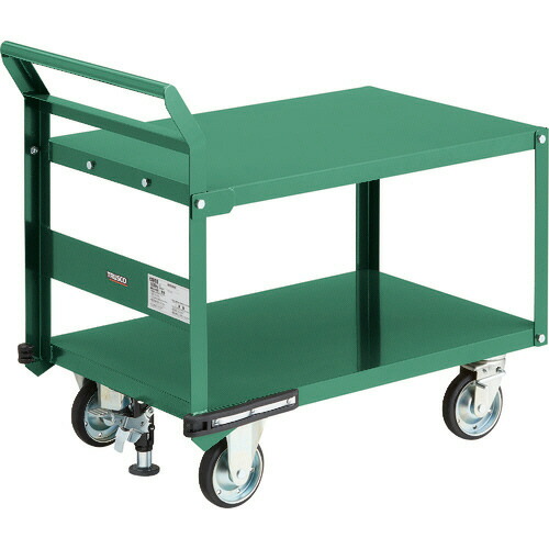 ＴＲＵＳＣＯ 鋼鉄製運搬車 900×600mm 片袖2段型 プレス車 ロックストッパー付 1台(PH-22SS) 目安在庫\u003d○