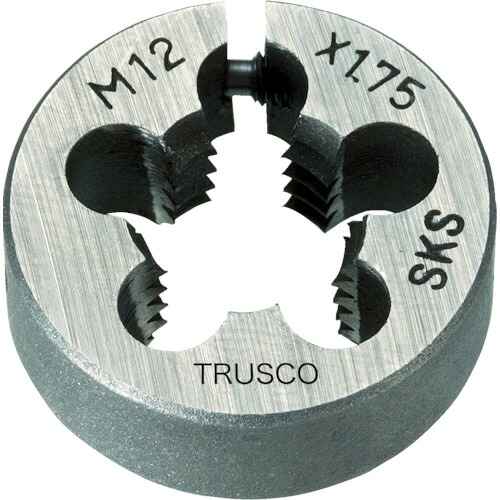 ＴＲＵＳＣＯ 丸ダイス 63径 M27×3.0 (SKS) 1個(T63D-27X3.0) 目安在庫\u003d○