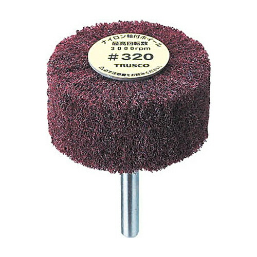 ＴＲＵＳＣＯ ナイロン軸付ホイール外径φ80×厚み25×軸6 400# 1箱(5個)(UFN-825-400) 目安在庫\u003d○ 6,737円