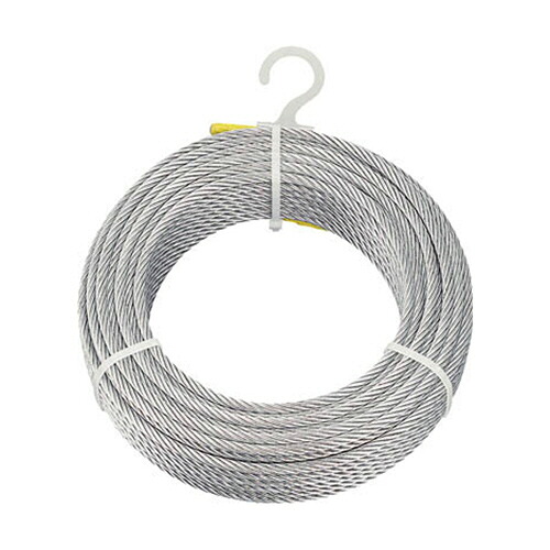 ＴＲＵＳＣＯ メッキ付ワイヤロープ Φ2mm×200m 1本(CWM-2S200) 目安在庫\u003d○