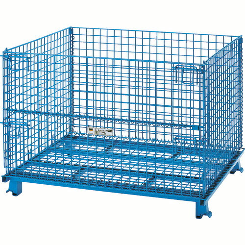 ＴＲＵＳＣＯ ネットパレット 1200×1000×890mm 粉体塗装 青 1台(T1012AB) 目安在庫\u003d○