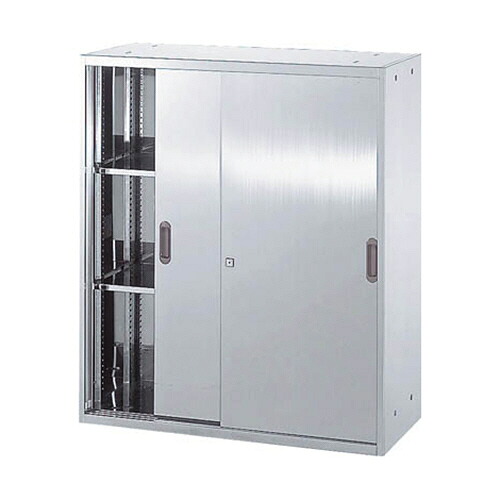 ＴＲＵＳＣＯ ステンレス保管庫(奥行500) 引違 900×高さ1050mm 1台(STS5-11) 目安在庫\u003d○