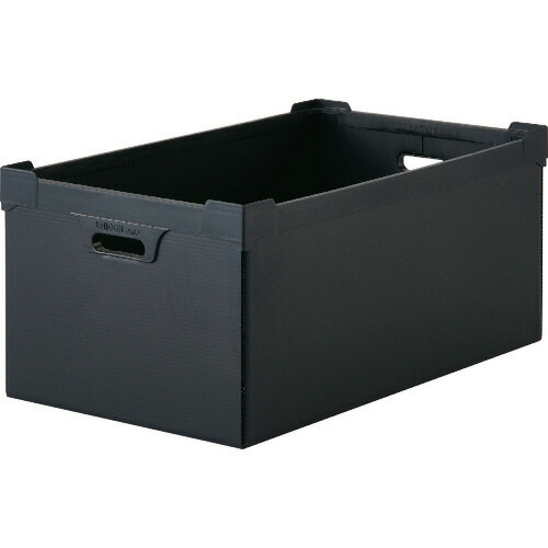 ＴＲＵＳＣＯ ダンボールプラスチック フタなし 導電性 45L ブラック 1パック(5枚)(DP-560D-5N) 目安在庫\u003d○