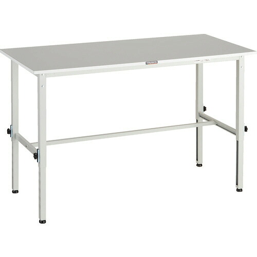 ＴＲＵＳＣＯ RAEM2型高さ調節作業台 天板 1500×600×650-950mm 脚部:ホワイト 1台(RAEM2-1560 W) 目安在庫\u003d○