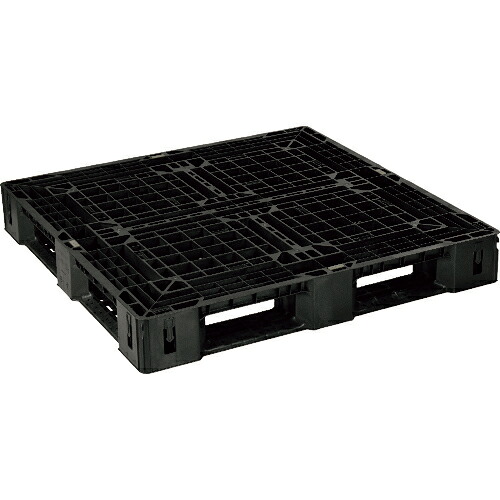 日本プラパレット NPC 輸出梱包用プラスチックパレットEXAー1111-150H-1 片面四方差し 黒 1枚(EXA-1111-150H-1-BK) 目安在庫\u003d○