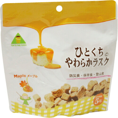 東京ファインフーズ ひとくちやわらかラスク メープル 1ケース(32食)(4560475120314 x32) 目安在庫=○|いぃべあー 店