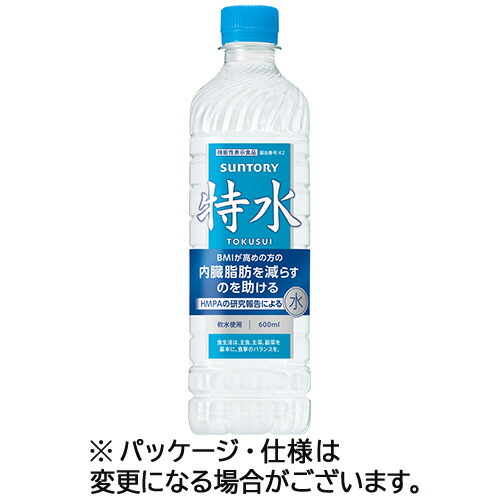 サントリー 特水 600mL ペットボトル 1セット(72本:24本×3ケース)(4901777423275 x72) 目安在庫\u003d○