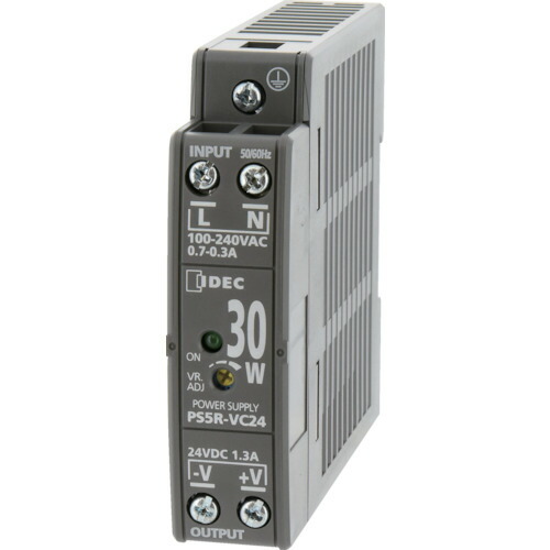 ＩＤＥＣ PS5R-V形スイッチングパワーサプライ(薄形DINレール取付電源) 1個(PS5R-VD24) 目安在庫\u003d○
