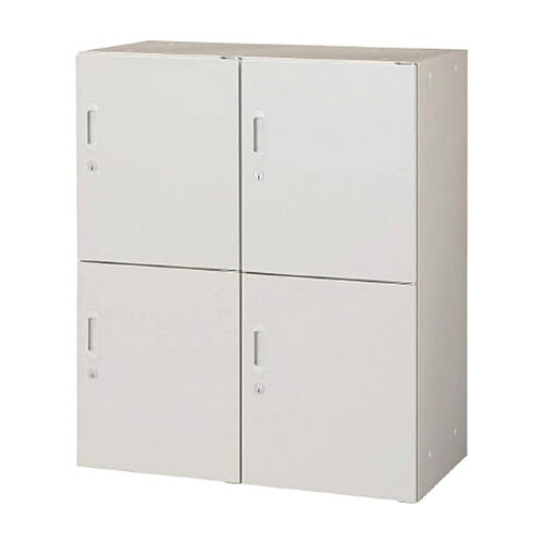 ＴＲＵＳＣＯ U型壁面書庫 片開パーソナル2列2段 高さ1050 ホワイト 1台(ULW-11) 目安在庫\u003d○