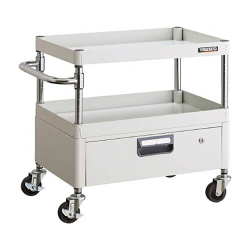 TRUSCO フェニックスワゴン 600×400×H740mm 1段引出付 ホワイト 1台(PEW-763V-W) 目安在庫\u003d○