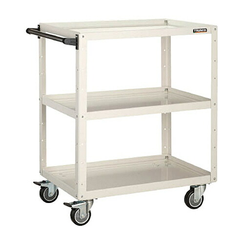 ＴＲＵＳＣＯ イーグルワゴン 750×500mm ウレタン4輪自在 ホワイト 1台(EGW-973UJ-W) 目安在庫\u003d○
