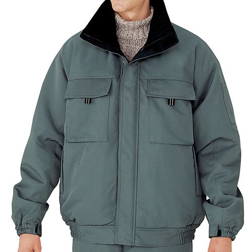 ミドリ安全 防寒作業服 撥水加工 ブルゾン M3136上 グリーン M 1着(M3136-UE-M) 目安在庫\u003d○
