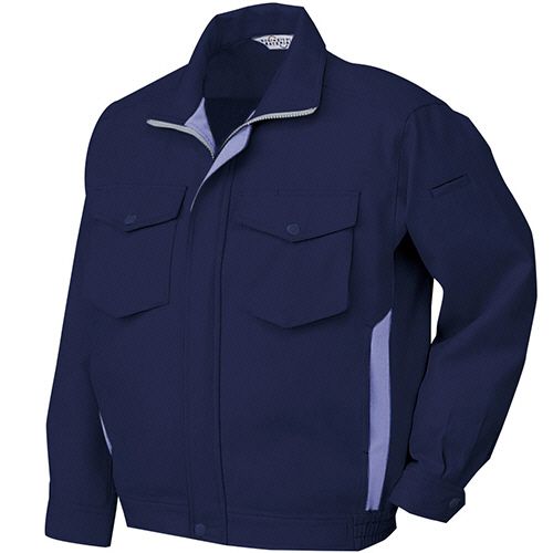 ミドリ安全 帯電防止JIS 低発塵 男女共用 ブルゾン RC467上 ネイビー 5L 1着(RC467-UE-5L) 目安在庫\u003d○