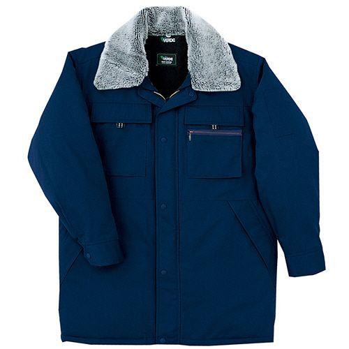 ミドリ安全 防寒作業服 撥水加工 コート M3167上 ネイビー L 1着(M3167-UE-L) 目安在庫\u003d○
