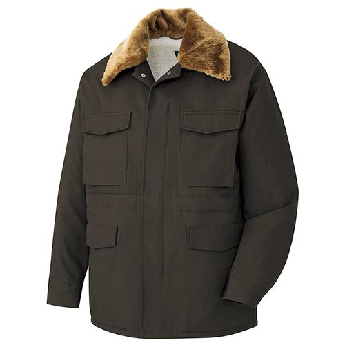 ミドリ安全 防寒作業服 綿カストロコート M7506 上 OD M 1着(M7506-UE-M) 目安在庫=○｜いぃべあー　店 8,406円