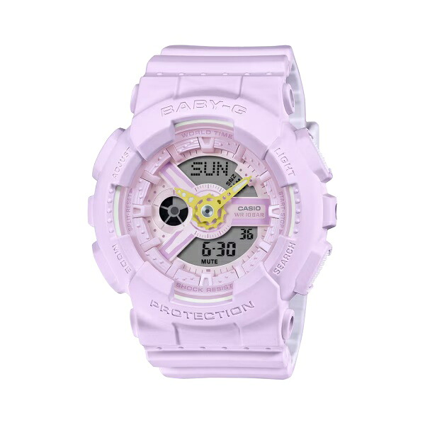 国内正規品 CASIO BABY-G カシオ ベビーG 10気圧防水 ショックレジスト レディース 腕時計 BA-110AH-6AJF