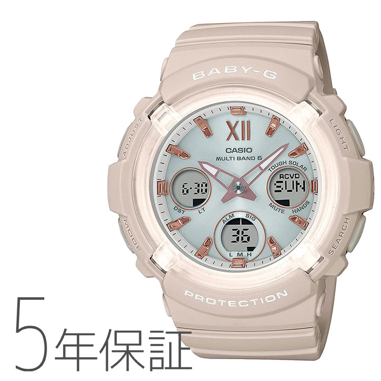 カシオ CASIO もの言う花G BABY-G 電磁波時辰儀 手ごわいソーラー ウオッチ レディース BGA-2800-4A2JF