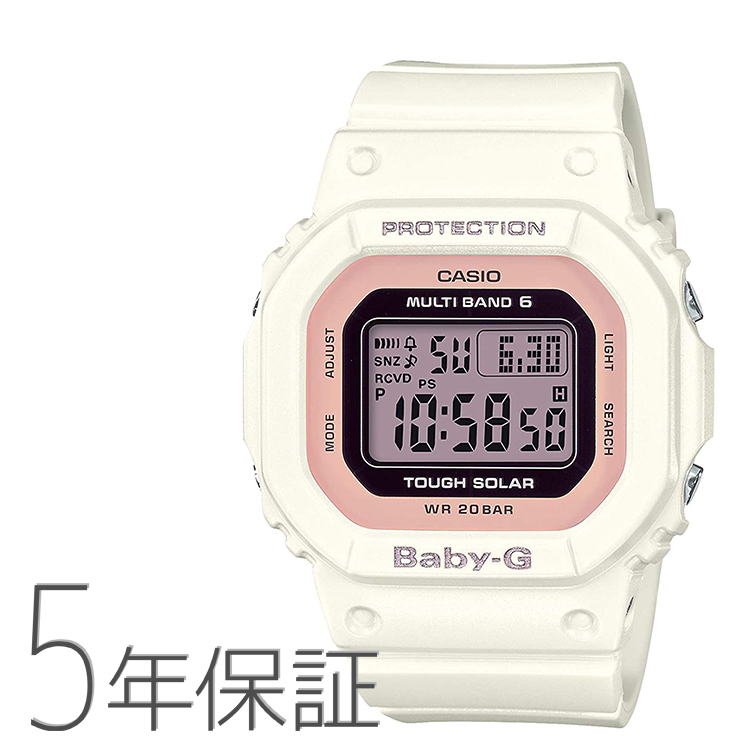 魅力的な BABY-G ベビーG 電波ソーラー ホワイト ピンク BGD-5000U