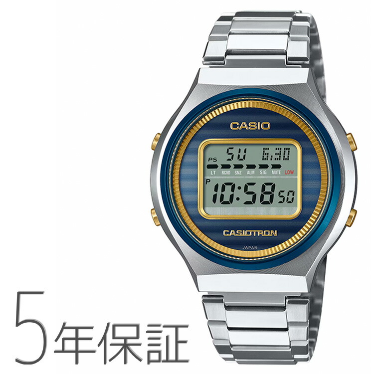 【楽天市場】CASIOTRON カシオトロン 50周年記念 限定モデル 電波ソーラー スマホ連携 復刻モデル 日本製 TRN-50SS ...