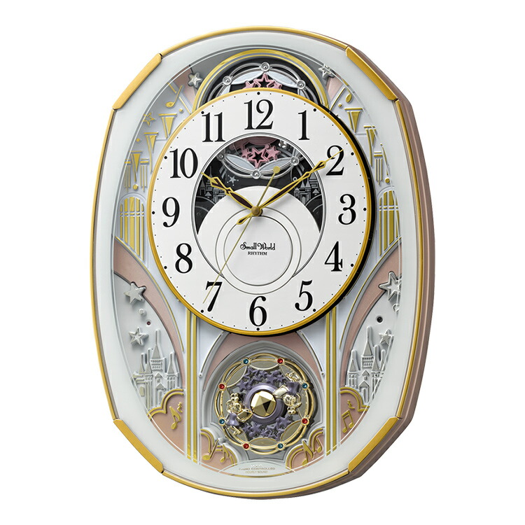 楽天市場】リズム時計 電波からくり時計 掛け時計 スモール