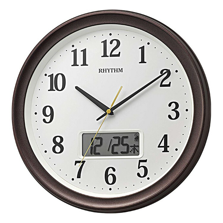 楽天市場】リズム時計 電波からくり時計 掛け時計 スモール