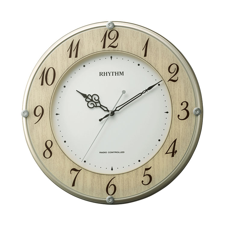 楽天市場】リズム時計 電波からくり時計 掛け時計 スモールワールド