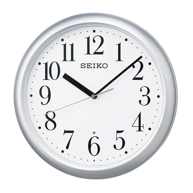 【楽天市場】セイコー SEIKO 掛け時計 電波時計 シンプル シルバーメタリック 銀色 スタンダード KX218S インテリア時計 お