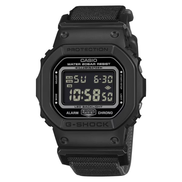 国内置き目品 CASIO G-SHOCK カシオ Gぼうぜん自失 NEW CLOTH BANDつづき物 デジタル 20空圧雨合羽 メンズ ウォッチ DW-5600MNC-1JF メンズ腕時計-腕時計
