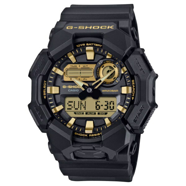 国内置き目品 CASIO G-SHOCK カシオ Gぼうぜん自失 Black and Gold Series 20空圧雨合羽 ぼうぜん自失レジスト メンズ ウオッチ GA-010GB-1A9JF