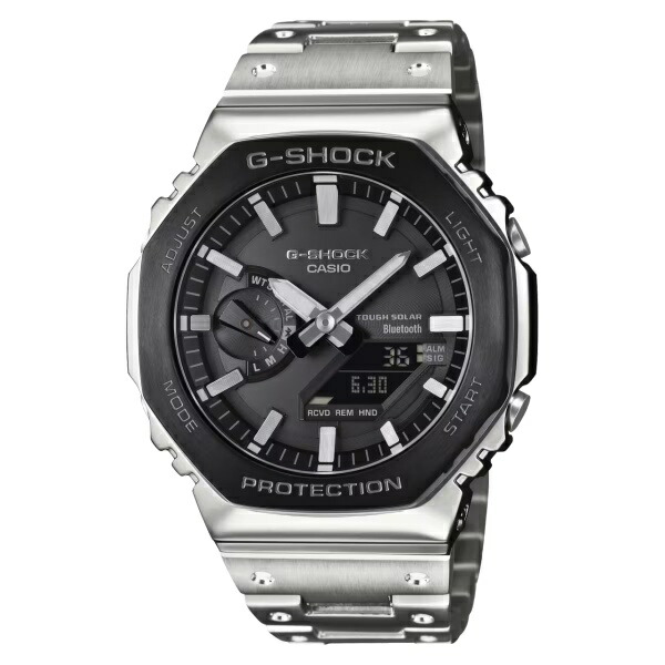 国内正規品 CASIO G-SHOCK カシオ Gショック FULL METAL タフソーラー ショックレジスト 八角形 メンズ 腕時計 GM-B2100BT-1AJF