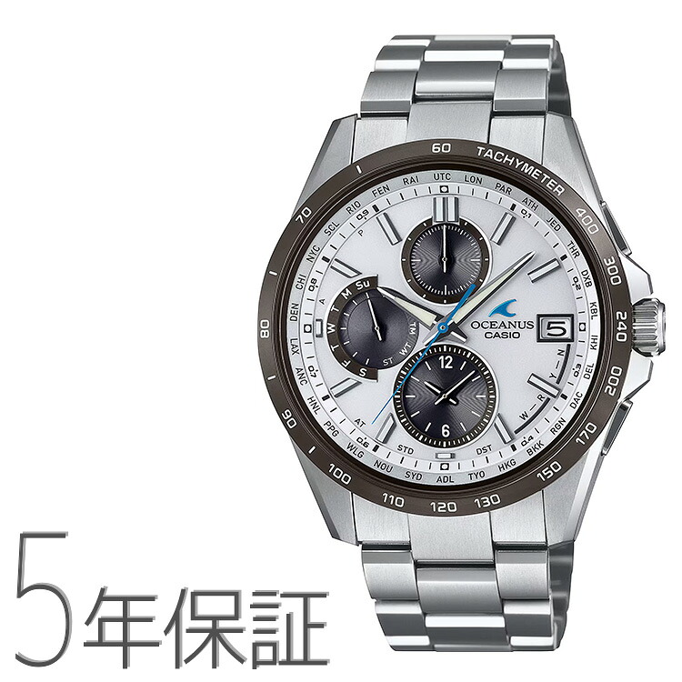 オシアナス OCEANUS Classic Line 電波ソーラー クロノグラフ チタンバンド 日本製 OCW-T2600J-7AJF CASIO カシオ 腕時計 メンズ