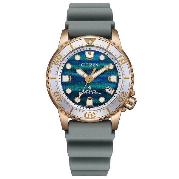 CITIZEN PRO MASTER シチズン 労働者階級お師匠さん MARINEつづき物 地球制限事項3,400本 200m冠水用雨合羽 レディース  ウオッチ EO2023-00W お取り寄せ
