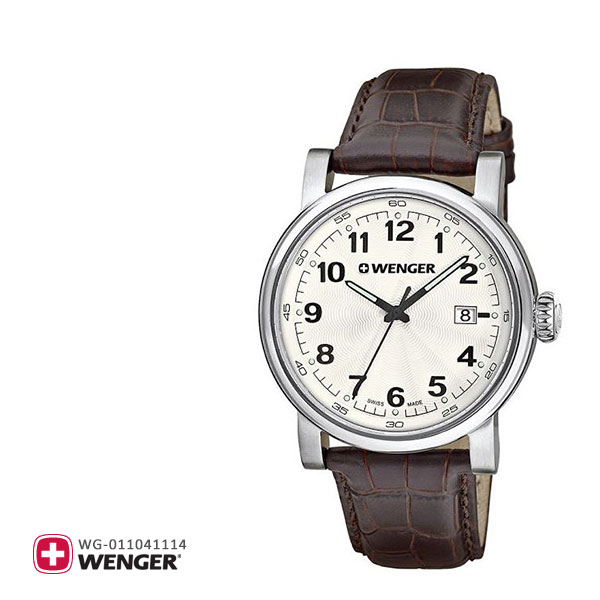 Wenger ウェンガー 腕時計 ウォッチ メンズ アーバンクラシック URBAN CLASSIC 01.1041.114 茶色 ブラウン 革バンド 革ベルト レザー スイス