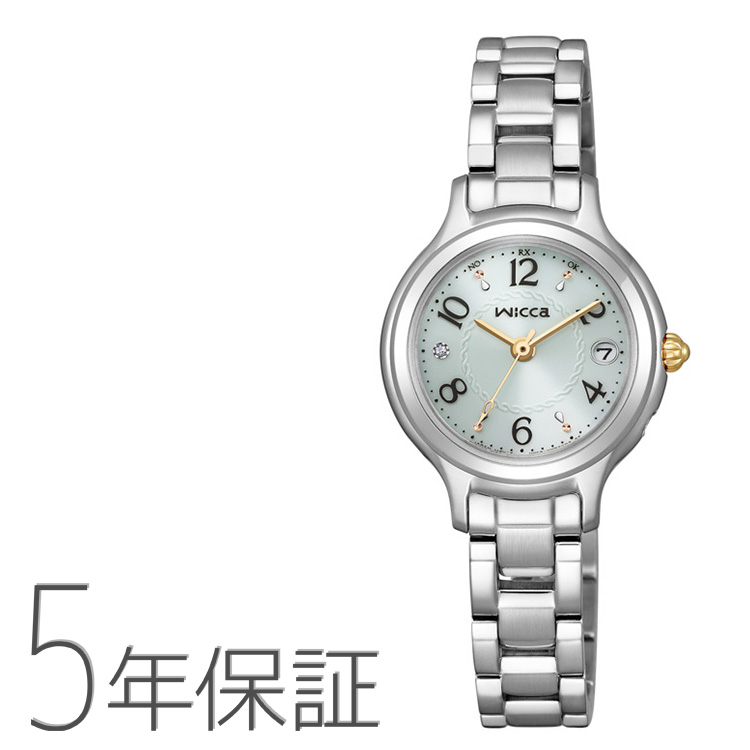 WICCA ウィッカ ソーラーテック電波時計 電波ソーラー ミントブルー KS1-911-71 CITIZEN シチズン 腕時計 レディース お取り寄せ