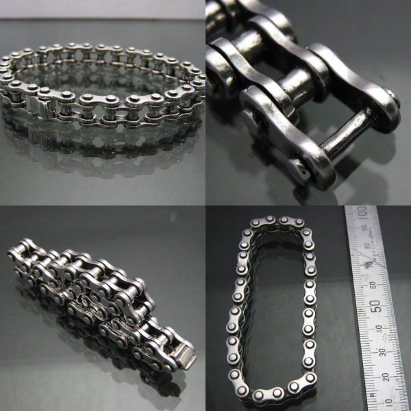 Brightness Silver The Highest Quality Motorcycle Chain Bracelet S The Highest Quality Motorcycle Chain Bracelet S Silver 925