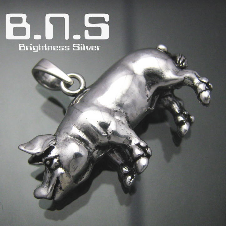 楽天市場】銀の豚 ブタピアス 片方販売 シルバー925 (ぶた、pig