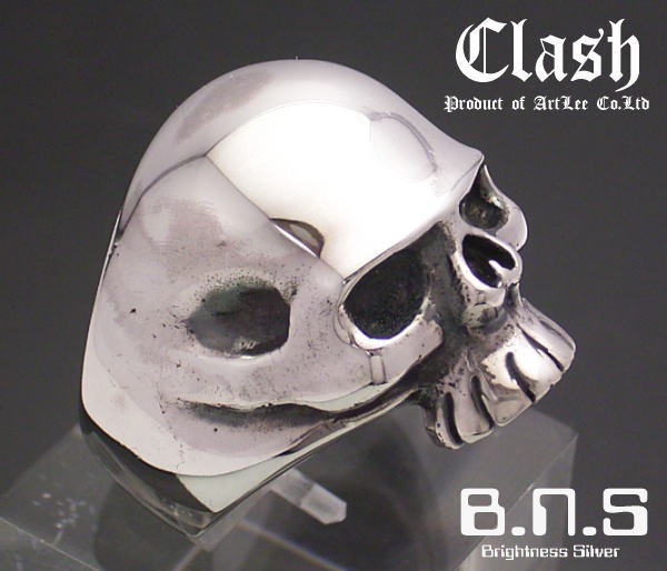 Clash ダークスカルリング しろがね色925 【ring-457】【R14】【SN】