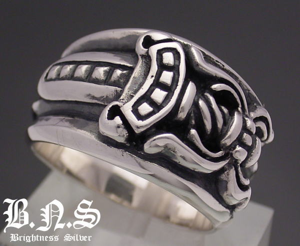 楽天市場】フローラルゴシッククロスリング シルバー925 銀 Silver925 