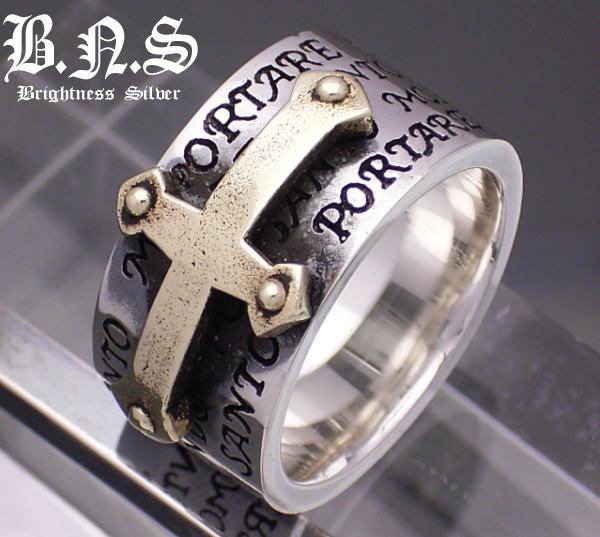 brightness silver bible cross rings silver 925 motif bible 2