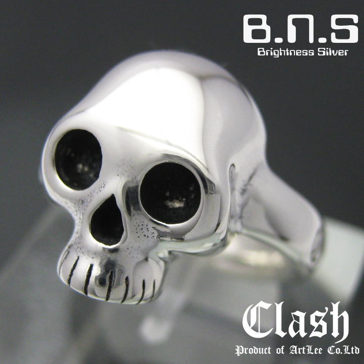Clash ベイビースカルリング  しろがね色925【ring-655】【R84】