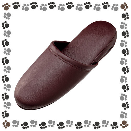 楽天市場】☆オーミケンシ 抗菌レザー調スリッパ（前開） 10835358