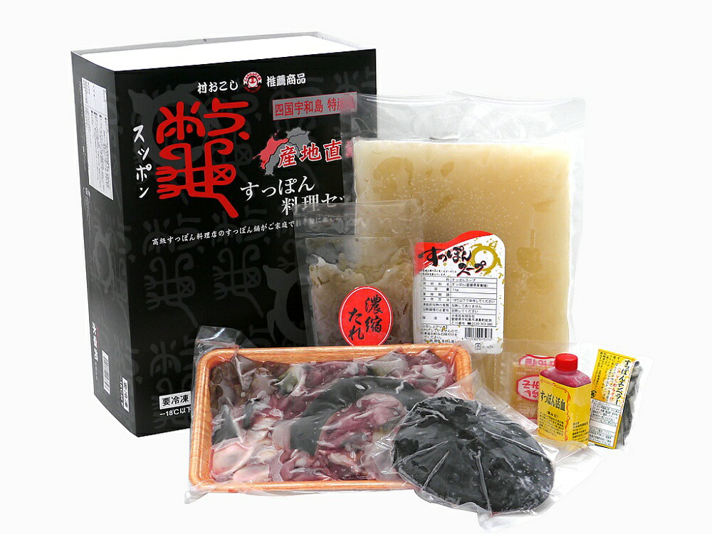 水幸苑(有) すっぽん料理セット(すっぽん鍋セット)≪熨斗対応不可≫ スッポン 愛媛 定番 お土産 老舗 名店 高級 ギフト 贈り物 プレゼント 贈答品 御中元 お中元 お供え物 法要 法事 仏事｜愛ある愛媛いいよかん 8,424円